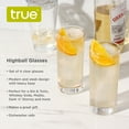 thumbnail image 3 of True Highball Thick Clear Glassware for Juice and Mojito, Set of 4, 11 Ounces, 3 of 8