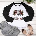 thumbnail image 4 of Hauts de Noël pour Femmes Col Rond Manches Courtes T-Shirt Imprimé Décontracté Blouses, 4 of 7