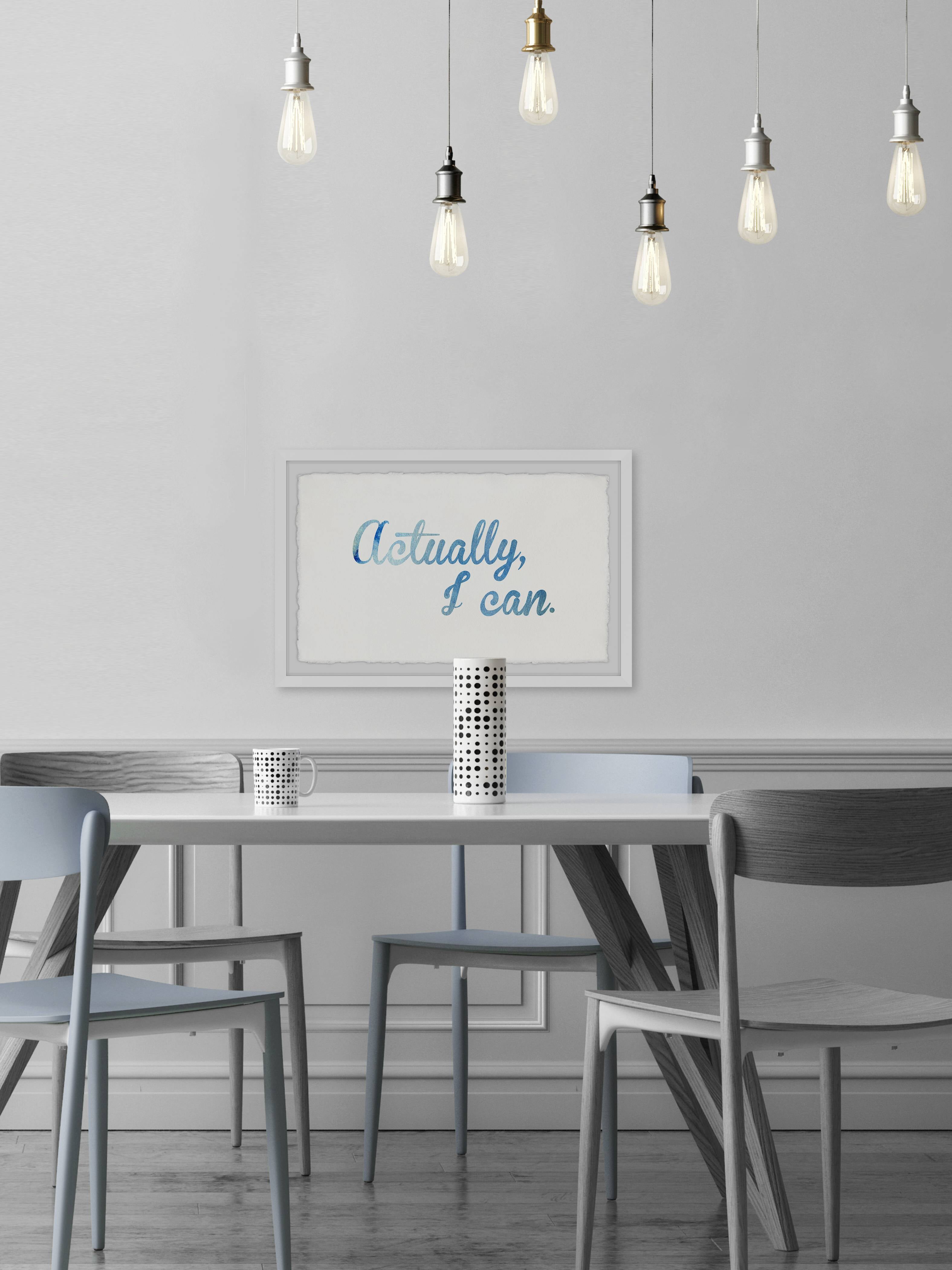 Marmont Hill Actually I Can Iii By Dantell Framed Wall Art, 36.00" x 1.50"