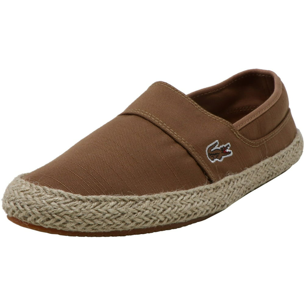 Lacoste - Lacoste Men's Marice Light Brown / Ankle-High Canvas Slip-On ...