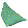 thumbnail image 2 of Pop Art Lounger Chair Bag, Continuous Vintage Style Tropical Fruits Sketch in Retro Colors Pattern, High Capacity Storage with Handle Container, Lounger Size, Dark Seafoam Yellow, by Ambesonne, 2 of 5