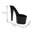 thumbnail image 2 of Langgg Pot de Fleurs en Forme de Talon Haut pour Jardin Intérieur Extérieur Ornements de Table Patio Noir, 2 of 9