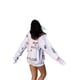 thumbnail image 4 of Sudadera Para Mujer SuéTer De Manga Larga SuéTer Con Estampado De Mariposas Y Letras Coloridas XBTCLXEBCO Blanco;M, 4 of 6