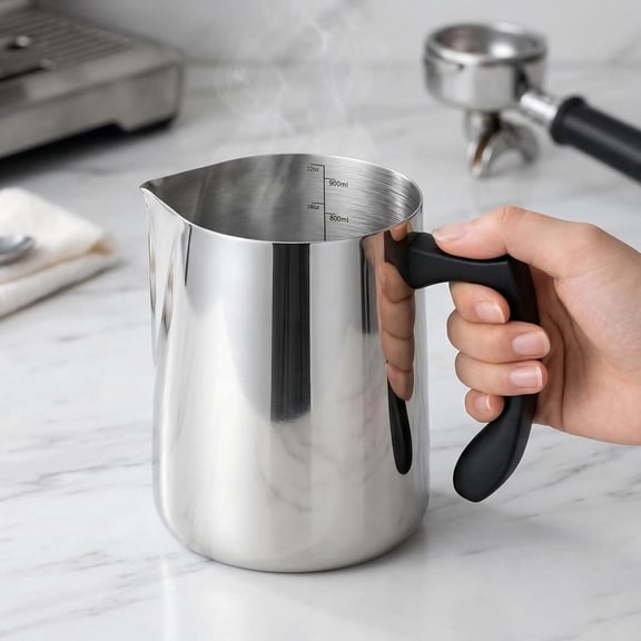 32oz Stainless Steel Candle Making Pouring Pot, Wax Melting Pot with Heat-Resistant Handle, Double Boiler Candle Pitcher with Dripless Pouring Spout Design