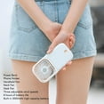 thumbnail image 3 of Portable Mini Fan, Foldable Handheld Hanging Neck Fans with Phone Holder and Power Bank Function 3000mAh USB Rechargeable Small Personal Desk Fan for Travel Office Camping, 3 of 8