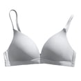thumbnail image 3 of Triangle Cup Bra, Seamless Wirefree Bralette, Lightly Lined Comfort Fit Everyday Bra for Women, 3 of 4