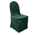 thumbnail image 3 of BalsaCircle 10 Hunter Green Solid Solid Polyester Banquet Chair Covers Slipcovers, 3 of 8
