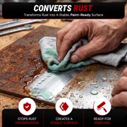 Metal Treatment Gallon - Rust Converter for Metal Surfaces, 128 Oz - Rust Remover for Metal Tools, Cars, Boats, Trucks & Hardware, Prepares Surfaces for Restoration, Painting & Longer Lifespan