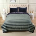 thumbnail image 2 of NC Faux Fur & Warm Fleece Blanket King Size 85"x93", A & B Printed Patterns 3-Ply Heavy Thick Microfiber Plush Blanket 8.5LB, Elephant & Dark Green, 2 of 8