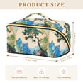thumbnail image 4 of FORMRS Makeup Bag Travel Cosmetic Organizer for Women Fold Flat Zipper Pouch with Handle, Large Pine Tree, 4 of 8