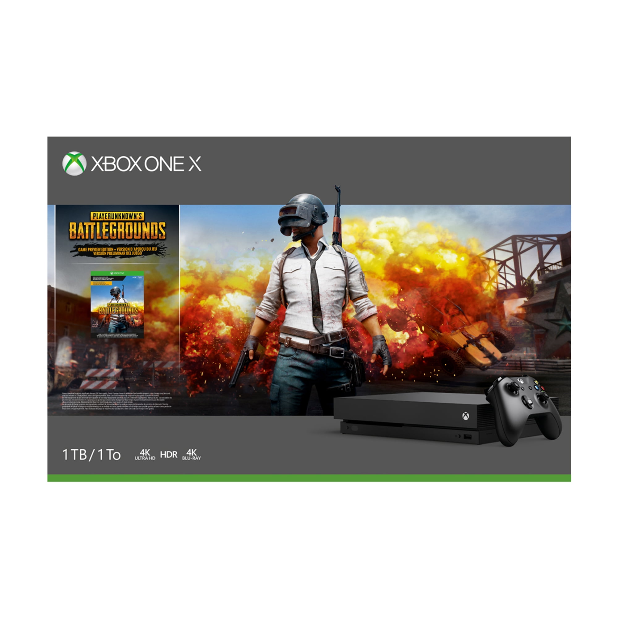 pebermynte Tilbageholde Shipley Microsoft Xbox One X PLAYERUNKNOWN'S BATTLEGROUNDS Bundle, Black, CYV-00026  - Walmart.com