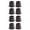 Black, variant on Wovilon Chair Leg Cover Furniture Table Leg Anti-Scratch Hardwood Floor Protection Mute Wear-Resistant Chair Foot Mat Bottom Chair Covers Recliner Chair Covers