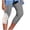 Gray, variant on Pedal Pushers for Women Yoga Leggings Trendy Summer Knee Length Elastic Waist Plus Size Leggings Dressy Casual Yoga Capris with Pockets White XL
