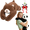 Bear, variant on Weighted Stuffed Animal, Soft Huggable Plushie, Extra-Long Hugging Arms, Panda Sloth Bear Koala Raccoon Dinosaur for Comfort