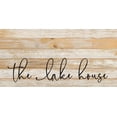 thumbnail image 2 of The lake house... Wall Sign NR - Natural Reclaimed with Black Print 24x12, 2 of 3