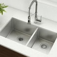 thumbnail image 2 of KRAUS Standart Pro 33" Undermount 60/40 Double Bowl 16 Gauge Stainless Steel Kitchen Sink, 2 of 8