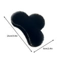 thumbnail image 3 of Fiudx Horquilla de Pelo Peluda, Pinza de Lana Cálida, Elegante Accesorio Peludo, Horquilla de Agarre Grande, Pinza para El Pelo con Diseño Antideslizante, Moda Otoño-Invierno, Regalo para Mujeres y N, 3 of 3
