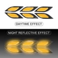 thumbnail image 4 of Unique Bargains 6pcs 3D Reflective Stickers Safety Warning Sign for Car Fender Bumper Night Visibility Decal Carbon Fiber Pattern Red, 4 of 6