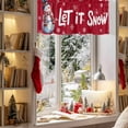 thumbnail image 3 of Christmas Snow Valances for Windows, 54 x 18in, Winter Snowman Snowflakes Xmas Red Rod Pocket Kitchen Valance Curtain Light Filtering Window Treatments for Living Room Bedroom, 1 Panel, 3 of 7