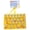 Yellow, variant on Cute Cartoon 26-Key Fidget Keyboard, Silicone and ABS Pressing Keyboard with Tactile Buttons, Portable Stress Relief Keychain Accessory