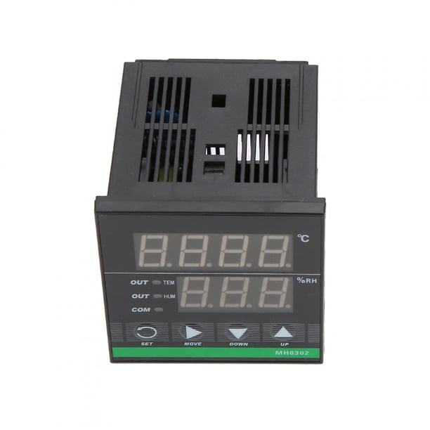 Sensor de temperatura y humedad, MH0302 Controlador digital de temperatura y humedad montado en panel Controlador de temperatura y humedad construido para durar