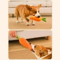 thumbnail image 6 of Calming Carrot Dog Toy, The Mellow Dog Calming Carrot, 29.5 Inch Large Sturdy Plush Multi-squeaks Dog Cat Toys, Dog Chew Toys Interactive Dog Toys Dog Toys (Small*2), 6 of 9
