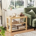thumbnail image 5 of EDX 3 Tier Bamboo Shoe Rack Bench, 11.3'' x 27.6'' x 18'' Storage Seat Organizer with 286lb Capacity for Entryway,  Bedroom and Living Room,  Wood, 5 of 9