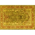 thumbnail image 1 of Ahgly Company Machine Washable Indoor Rectangle Persian Yellow Traditional Area Rugs, 6' x 9', 1 of 4