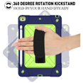 thumbnail image 2 of Mignova for iPad 10.2 Case,(7th/8th/9th Gen) with Pencil Holder,Rotatable Stand Adjustable Shoulder Strap Full-Body Shockproof Rugged Cover for iPad 10.2 inch 2019/2020/2021 Released(Navy/Green), 2 of 7
