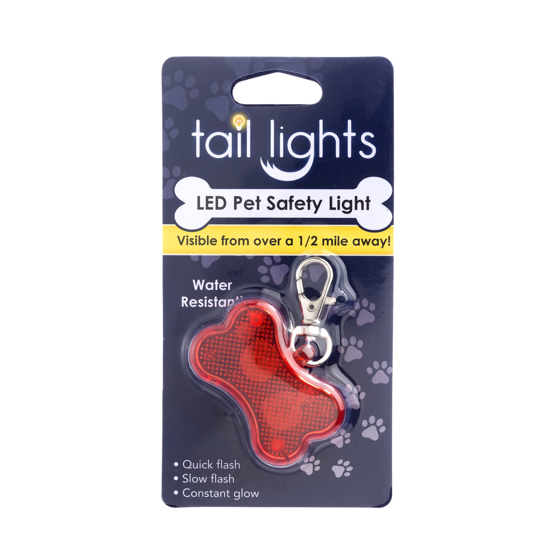 LED Bone Shaped Collar Charm, Multiple Colors Available