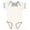 Natural Heather/ Heather, variant on Rabbit Skins Baby Rib Infant Bow Tie Bodysuit in Mauvelous/ Ballerina 24M | 4407