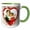 Green/White, variant on 3drose, Ellen Clapsaddle – Secret in My Heart, 11oz Two-tone Yellow Mug