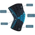 thumbnail image 2 of Compression Knee Brace Breathable Nylon Support Bandage Super Elastic, 2 of 4