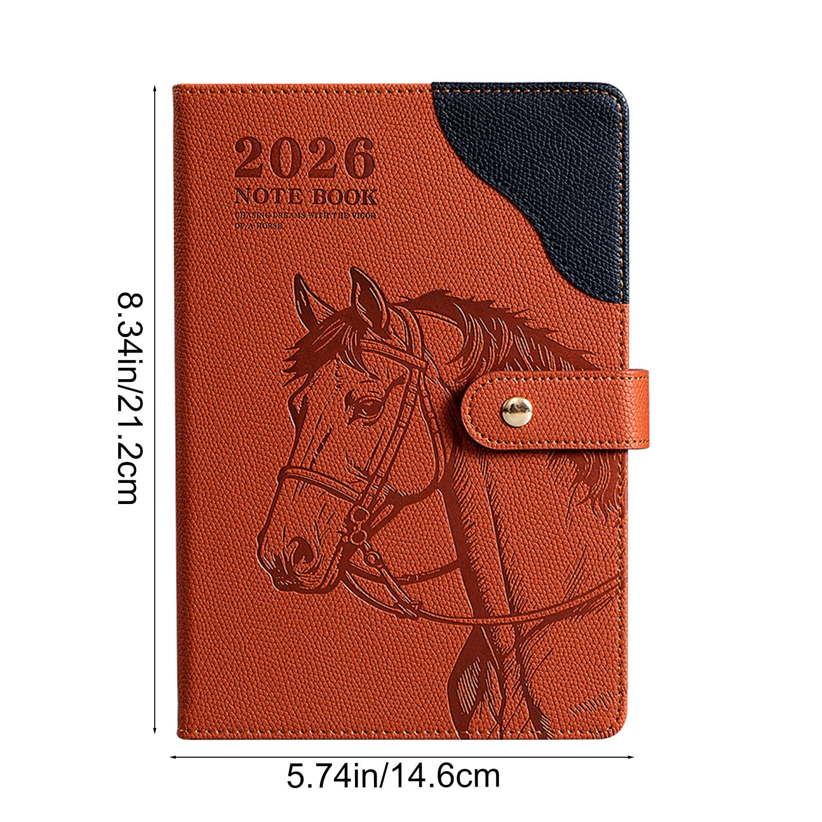 TanSiDing A5 Lined Leather Journal Notebook for Men Women, Personalized Hardcover Journal, Thick Ruled Paper Daily Diary for Travel,Business,Work,Writing