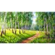 thumbnail image 1 of 5D bricolaje redondo completo taladro diamante pintura selva bosque hogar pared arte artesanía regalo Likrtyny Arte deco, 1 of 9