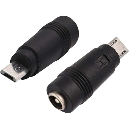 AAOTOKK Micro DC Power Adapter DC5.5x2.1mm to Micro USB 5V DC Power