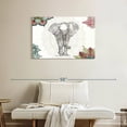 thumbnail image 2 of Elephant Stock Mandala Morning I Wall Art - Horizontal Canvas Wall Art - Living Room Wall Decor - Animal Canvas - Pink And Orange Decor By Anne Tavoletti - 36" x 24", 2 of 8