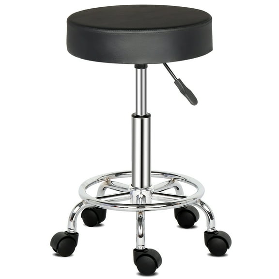 Round Stool Ha Ha Feet Rotation Bar Stool Black