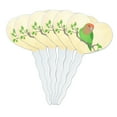thumbnail image 1 of Lovely Lovebird Heart Love Cupcake Picks Toppers Decoration Set of 6, 1 of 6