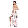 thumbnail image 3 of FORMRS Womens Long Sarong Beach Wrap Semi-Sheer Bikini Skirt Bathing Swimsuit Cover Up, Christmas Box Pattern, 3 of 7