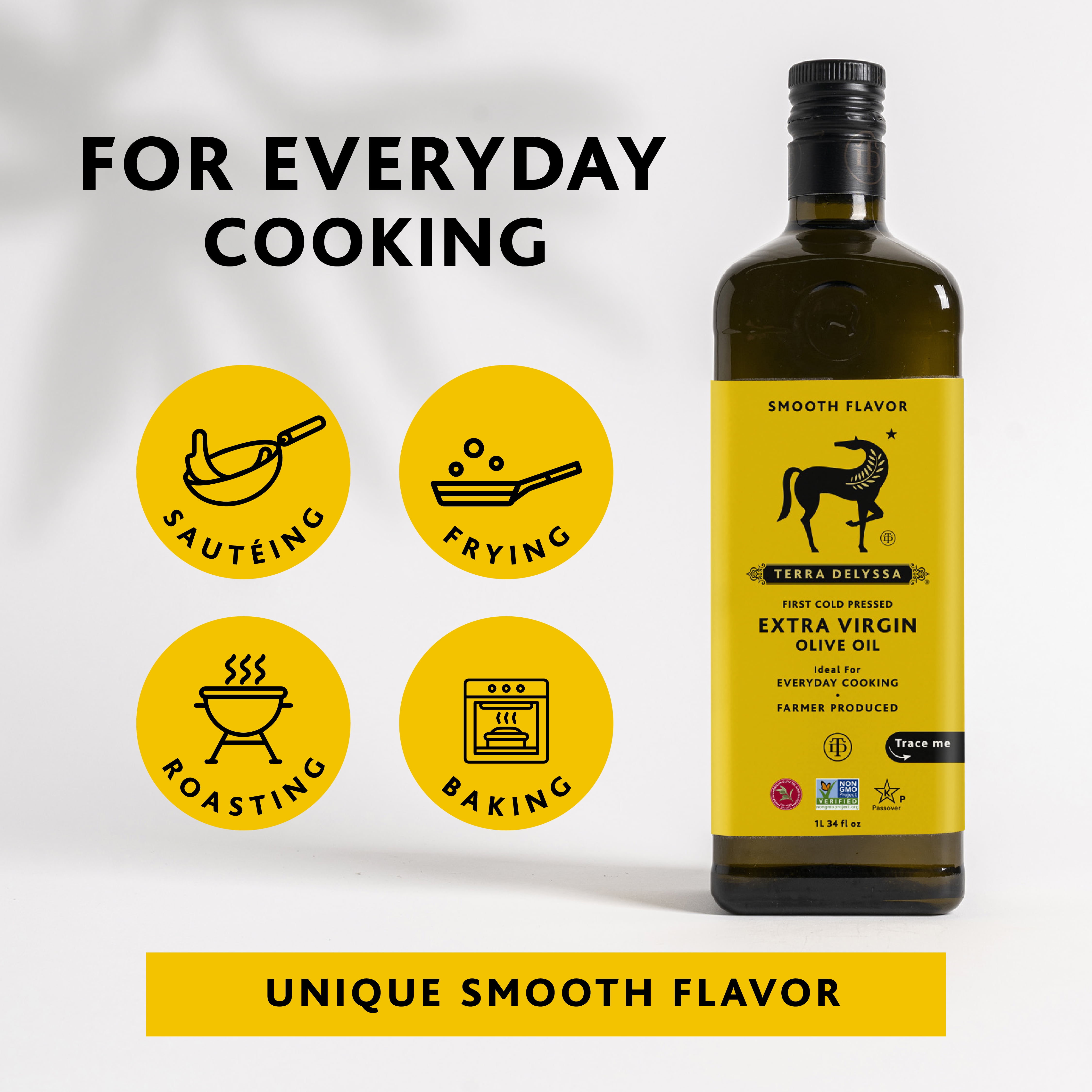Terra Delyssa First Cold Pressed Extra Virgin Olive Oil, 34