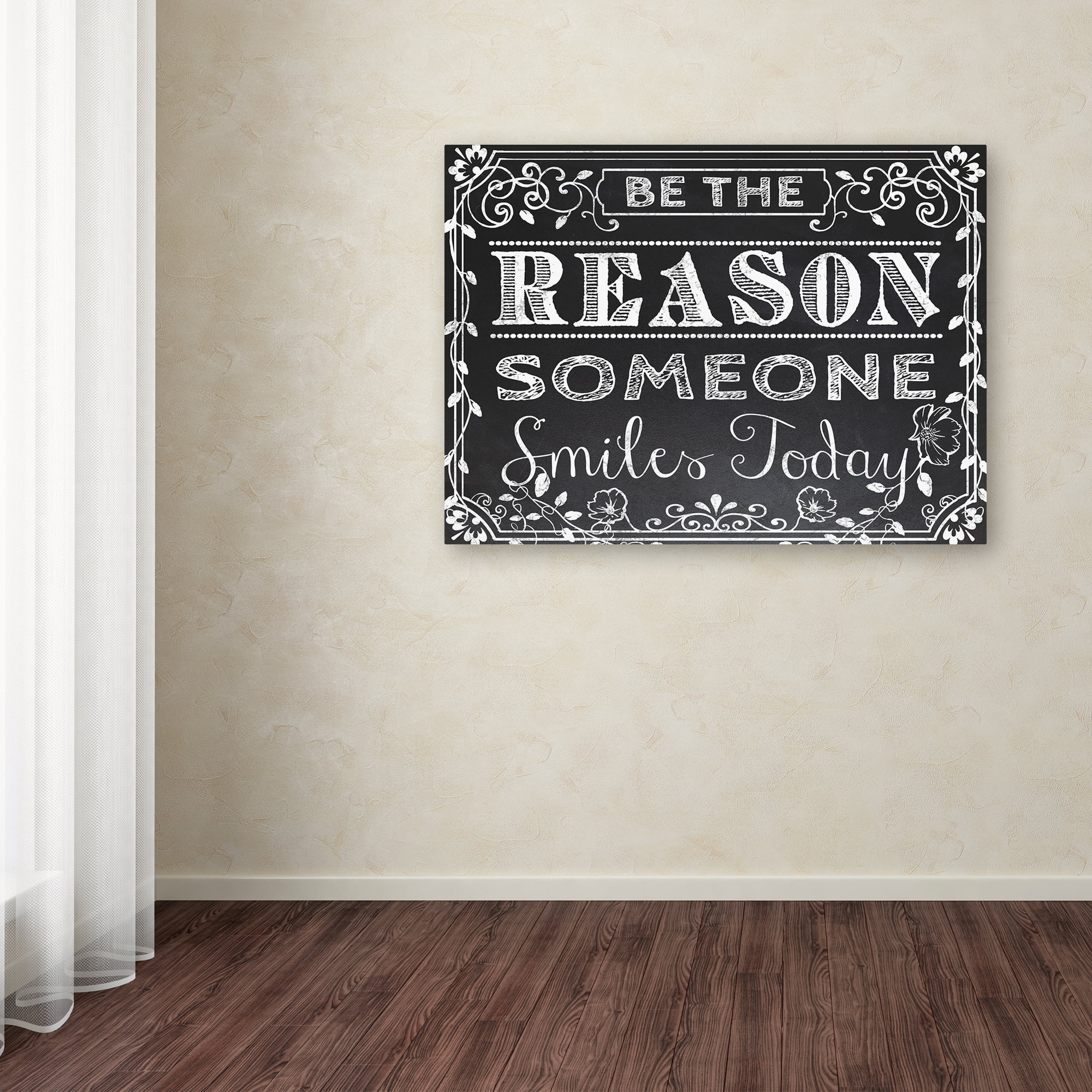 Trademark Fine Art 'Chalk Board 2' Canvas Art by ALI Chris