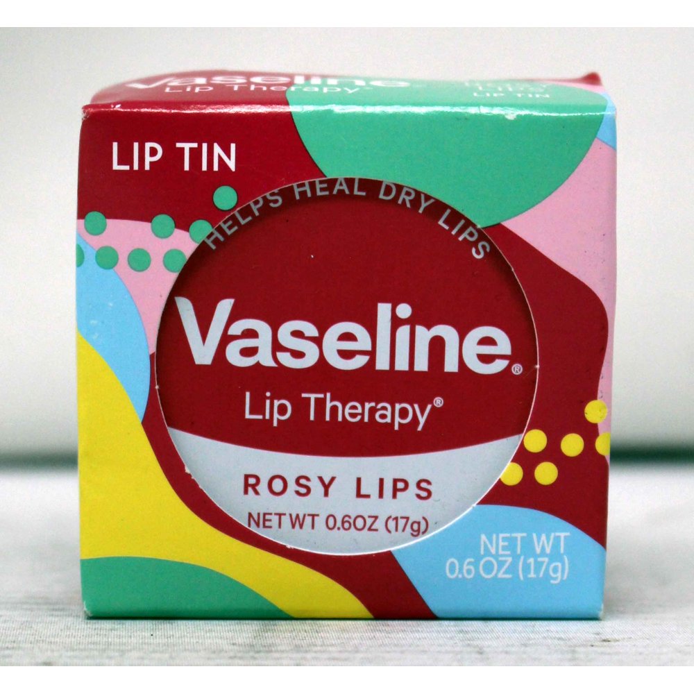 Vaseline Lip Therapy Rosy Lips Lip Tin .6 Ounces