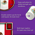 thumbnail image 5 of Mexico Flag Birthday Party Supplies Set Plates Napkins Cups Tableware Kit for 16, 5 of 8