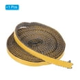 thumbnail image 3 of Junta de estufa de leña, 3/8" x 1/8" x 157" Cuerda de sellado plana de fibra de vidrio de grafito autoadhesiva de alta resistencia a la temperatura para puertas de estufas y chimeneas, negra, 3 of 6