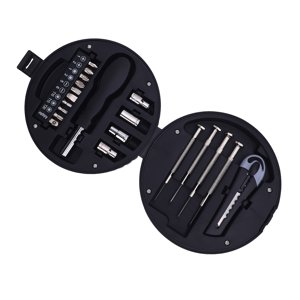 Ensemble de matériel pour la maison en forme de pneus, acier au carbone 20Pcs Jeu d'outils en forme de pneus avec boîte de stockage pour la maintenance électronique