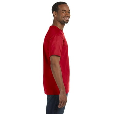 Gildan Mens Heavy Cotton T-Shirt , 2XL, Red (Pack of 12) 12 Red
