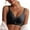 Black, variant on Avtoify Women's Comfortable Wireless Lace Push-Up Adjustive Side Control Bra Innerwear