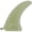 Clear, variant on Ray Gun Fins Fiberglass Yellow Single Fin - 7.5"