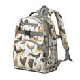 thumbnail image 2 of Birthday gift chicken backpack, roomy backpack with colorful hen prints, practical backpack for school, 2 of 6